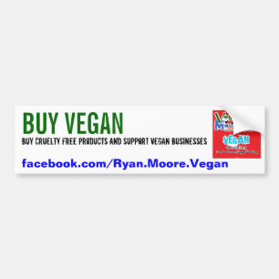 KOPEN VEGAN 2 BUMPERSTICKER