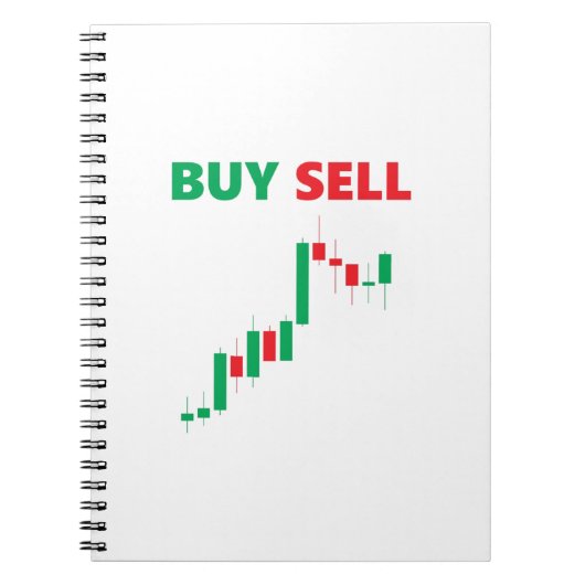 Kopen Verkopen - Aandelen Forex Markt Valutahandel Notitieboek (Voorkant)