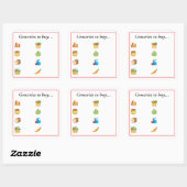 Kopen Vierkante Sticker (Vel)