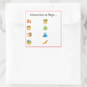 Kopen Vierkante Sticker (Tas)