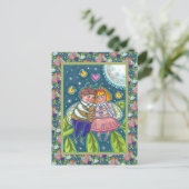 KOPEN, VIJFTIJDEN EN VOLLEDIGE KNOP, KUUTE VALENTI FEESTDAGENKAART (Staand voorkant)