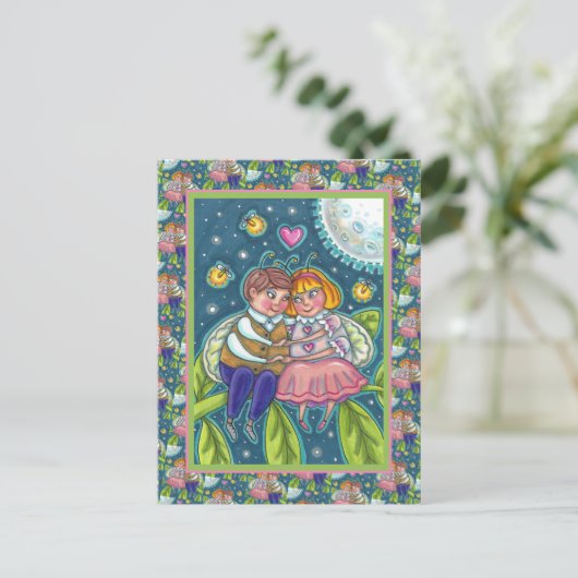 KOPEN, VIJFTIJDEN EN VOLLEDIGE KNOP, KUUTE VALENTI FEESTDAGENKAART (Staand voorkant)