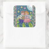 KOPEN, VIJFTIJDEN EN VOLLEDIGE KNOP, KUUTE VALENTI VIERKANTE STICKER (Tas)