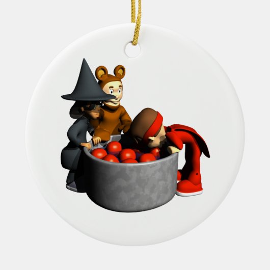 KOPEN voor appelen Keramisch Ornament (Voorkant)