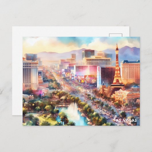 kopen water Reizen las vegas briefkaarten (Voorkant / Achterkant)