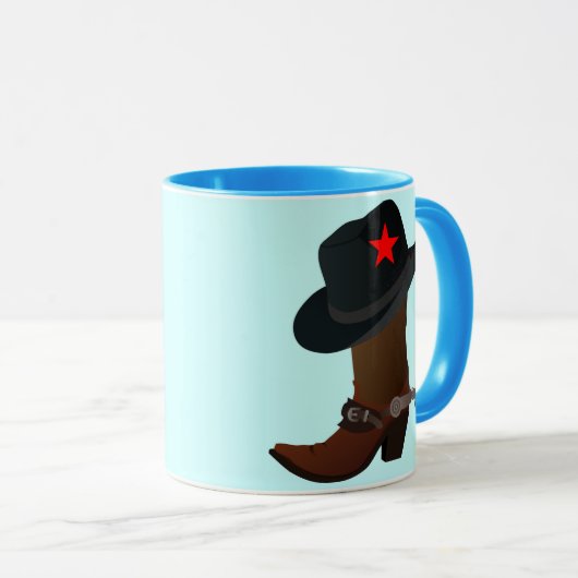 KOPENBOOT EN PET MET RODE STAR MOK (Voorkant rechts)