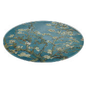 KOPENBORD VAN GLASS : Van Gogh : ALMOND BLOSSOM Snijplank (Hoek)