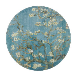 KOPENBORD VAN GLASS : Van Gogh : ALMOND BLOSSOM Snijplank