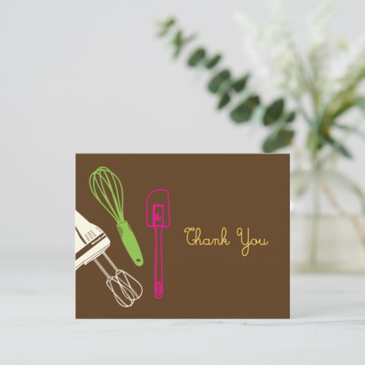Kopende partij Hartelijk dank Bedankkaart (Staand voorkant)