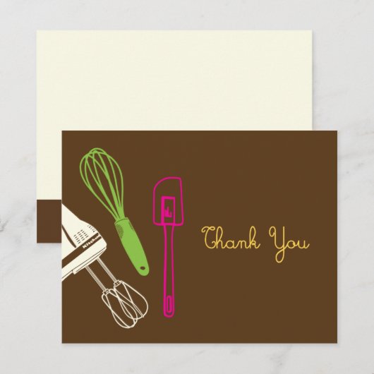 Kopende partij Hartelijk dank Bedankkaart (Voorkant / Achterkant)