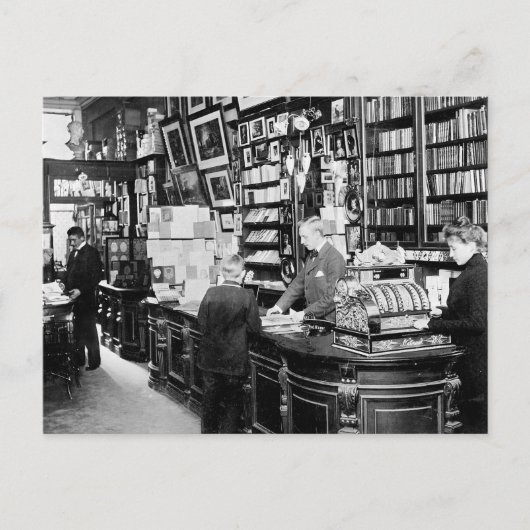 Kopenhaagse boekwinkel, 1899 briefkaart (Voorkant)