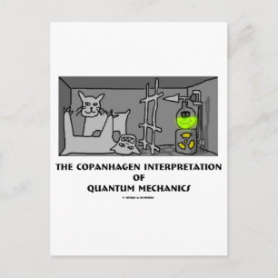 Kopenhaagse interpretatie van de kwantummechanica briefkaart