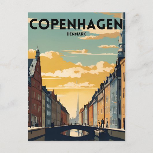 Kopenhagen Briefkaart (Voorkant)