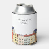 Kopenhagen Bruiloft Favor Custom Blikjeskoeler (Blikje Voorkant)