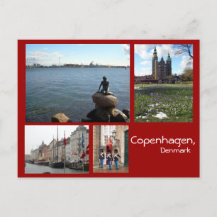 Kopenhagen-collage Briefkaart