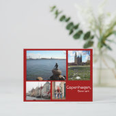 Kopenhagen-collage Briefkaart (Staand voorkant)