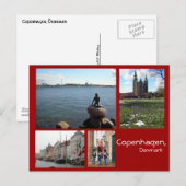 Kopenhagen-collage Briefkaart (Voorkant / Achterkant)