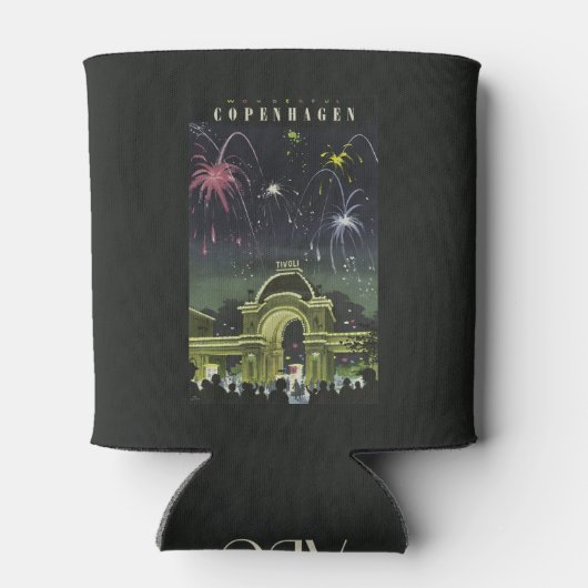 Kopenhagen Denemarken aangepaste koelbox Blikjeskoeler (Achterkant)