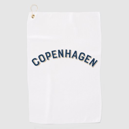 Kopenhagen, Denemarken Arch Golfhanddoek (Voorkant)