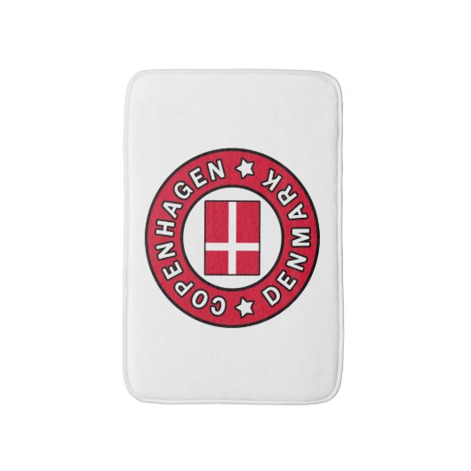 Kopenhagen Denemarken Badmat (Voorkant Verticaal)