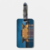 Kopenhagen Denemarken Bagagelabel (Achterkant verticaal)