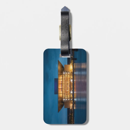 Kopenhagen Denemarken Bagagelabel (Achterkant verticaal)