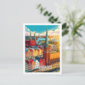 Kopenhagen Denemarken Beroemde reisplaats Briefkaart (Staand voorkant)