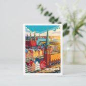 Kopenhagen Denemarken Beroemde reisplaats Briefkaart (Staand voorkant)
