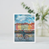 Kopenhagen Denemarken Beroemde reisplaats Briefkaart (Staand voorkant)