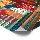 Kopenhagen Denemarken Beroemde reisplaats Poster (Hoek)