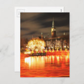 Kopenhagen, Denemarken bij Kerstmis Feestdagenkaart (Voorkant / Achterkant)