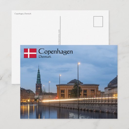 Kopenhagen Denemarken Briefkaart (Voorkant / Achterkant)
