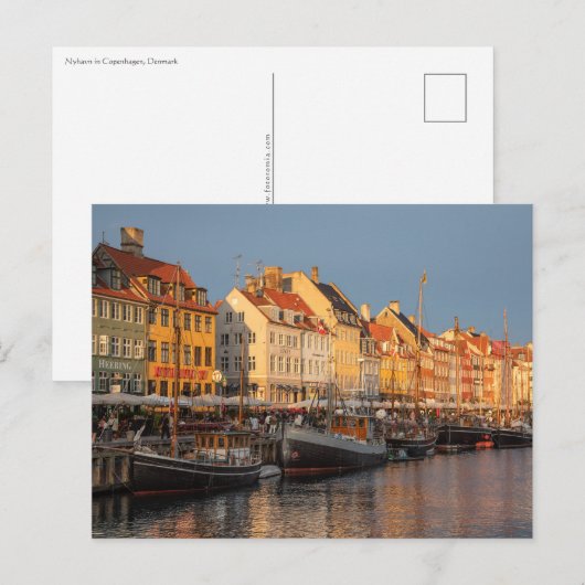 Kopenhagen Denemarken Briefkaart (Voorkant / Achterkant)