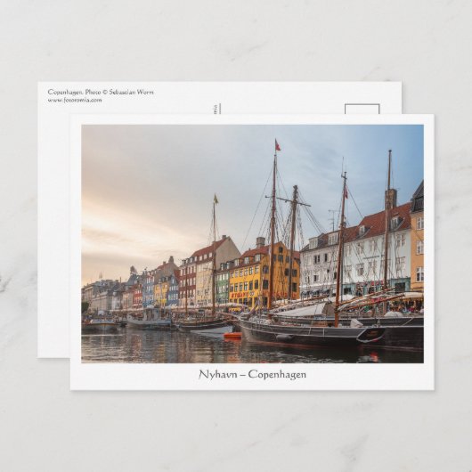 Kopenhagen Denemarken Briefkaart (Voorkant / Achterkant)