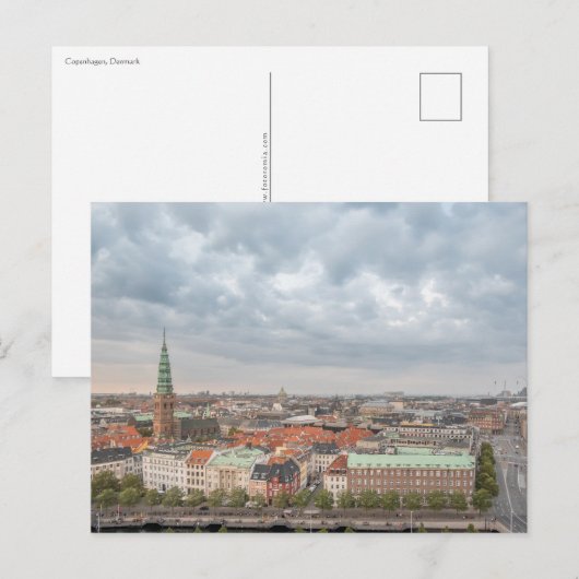 Kopenhagen Denemarken Briefkaart (Voorkant / Achterkant)