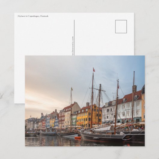 Kopenhagen Denemarken Briefkaart (Voorkant / Achterkant)