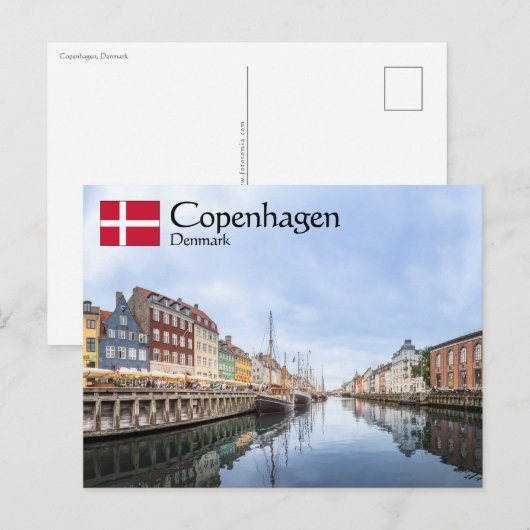 Kopenhagen Denemarken Briefkaart (Voorkant / Achterkant)