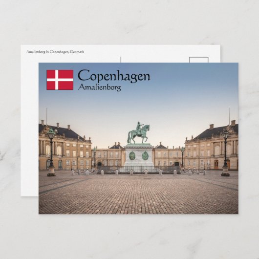 Kopenhagen Denemarken Briefkaart (Voorkant / Achterkant)