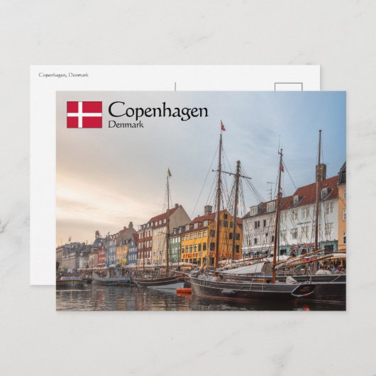 Kopenhagen Denemarken Briefkaart (Voorkant / Achterkant)