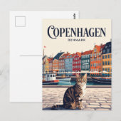 Kopenhagen Denemarken Briefkaart (Voorkant / Achterkant)