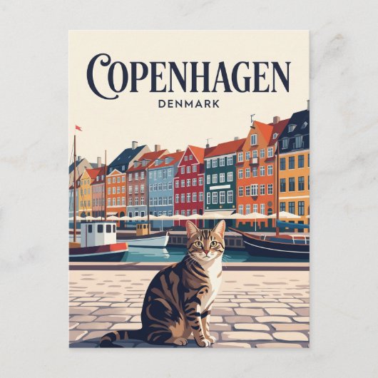 Kopenhagen Denemarken Briefkaart (Voorkant)