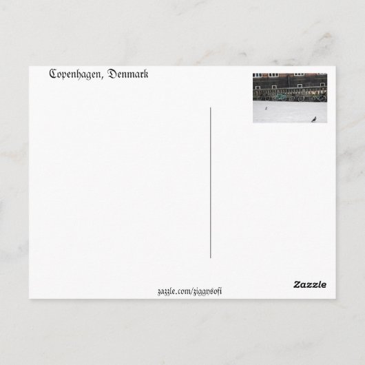 Kopenhagen, Denemarken Briefkaart (Achterkant)