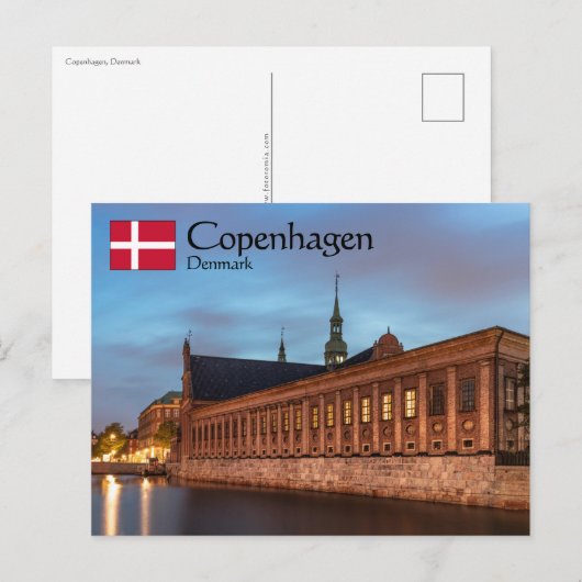 Kopenhagen Denemarken Briefkaart (Voorkant / Achterkant)