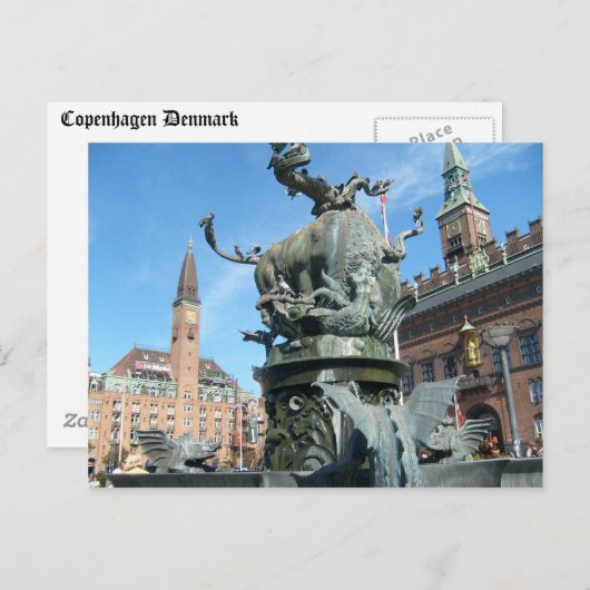 Kopenhagen, Denemarken Briefkaart (Voorkant / Achterkant)