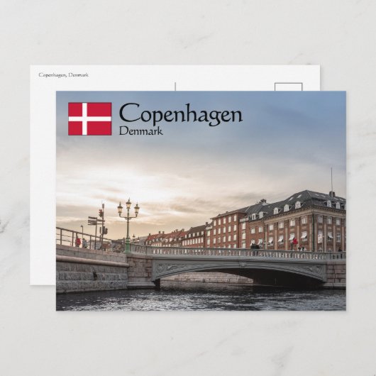 Kopenhagen Denemarken Briefkaart (Voorkant / Achterkant)