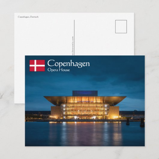 Kopenhagen Denemarken Briefkaart (Voorkant / Achterkant)
