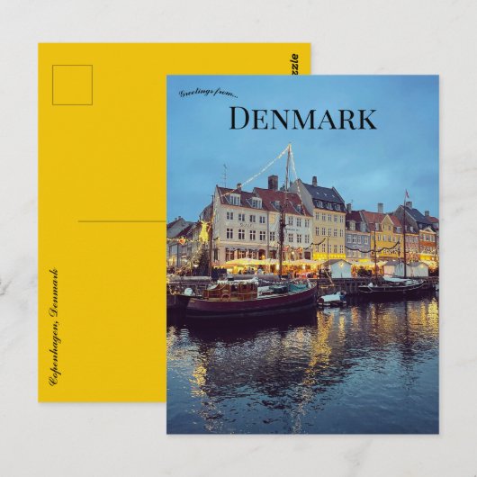 Kopenhagen Denemarken Briefkaart (Voorkant / Achterkant)