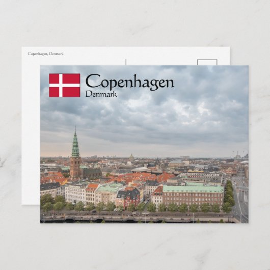 Kopenhagen Denemarken Briefkaart (Voorkant / Achterkant)