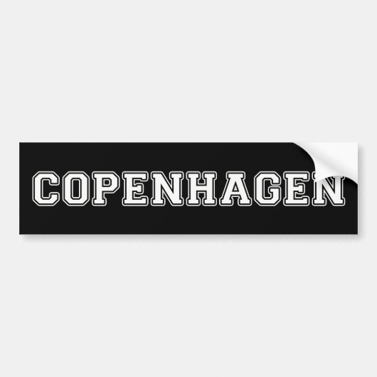 Kopenhagen Denemarken Bumpersticker (Voorkant)