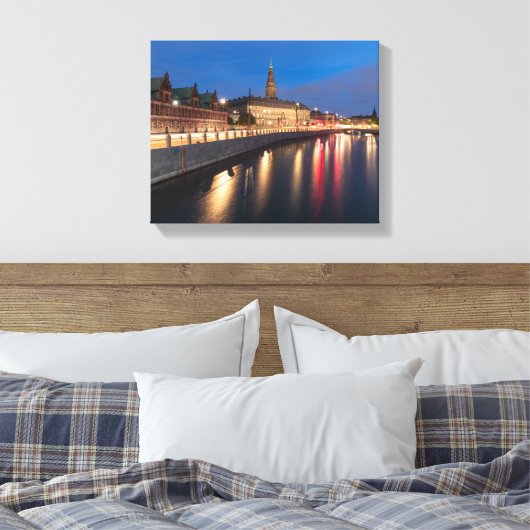 Kopenhagen Denemarken Canvas Afdruk (Insitu (Slaapkamer))